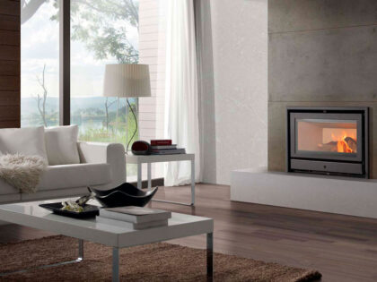chimenea insertable acero